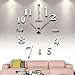 Produktbild Digitale Wanduhr, Sea Pioneer DIY Wanduhr 3D Spiegel Aufkleber Metall Big Uhren Home Office Dekorationen (silbern)