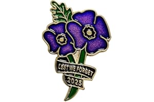 CTTK Purple Lest We Forget Badges and Pins Brooch Animal Dog Horse in War Remembrance Day Brooch Pin Decorations Gifts