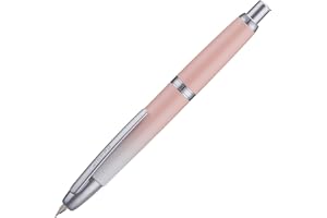 WIKULT Jinhao 10 - Pluma estilográfica sin tapa con caja, punta retráctil fina en degradado rosa melocotón con conjunto de convertidor de tinta (clip plateado)