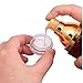 KKMore 5G/5ML Refillable Clear Plastic Cosmetic Container Jars With Clear Screw Cap Lids BPA Free Pack of 50