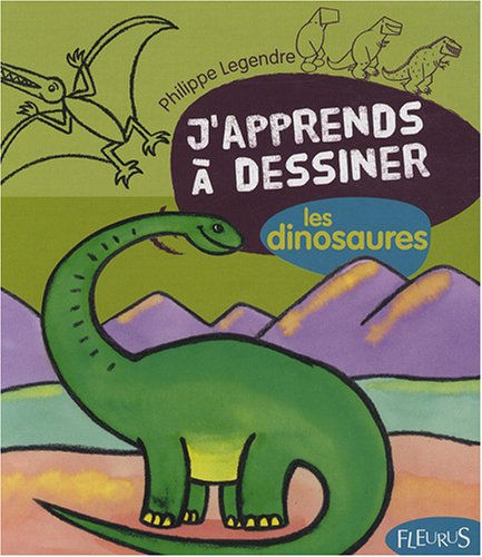 couverture de : J'apprends &agrave; dessiner les dinosaures