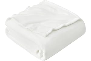 EHEYCIGA Cuddly Blanket - Soft & Warm Sofa Blanket, Fleece Blanket, White, 220 x 240 cm as Sofa Blanket, Couch Blanket or Additional Blanket, XXL, Extra Fluffy Cuddly Blanket.