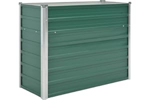 ‎VIDAXL vidaXL Hochbeet Verzinkter Stahl 100x40x77cm Grün Gartenbeet Frühbeet Garten
