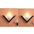 WHITERAY Designer Lighting Modern Interior Metal Classic Wall Mounted Light (10 Watts, Brown) - Pack of 2