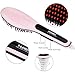 NiceTime Brush Hair Straightener, Instant Magic Silky Straight Hair Styling, Anion Hair Care, Anti Scald, Zero Damage, Massage Straightening Irons, Detangling Hair Brush (Pink)