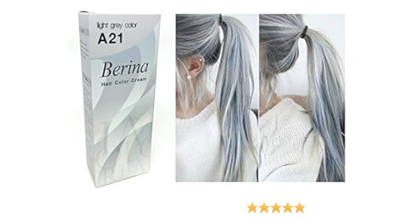 Berina Unisex A21 Permanent Punk Style Hair Dye Colour Cream Light