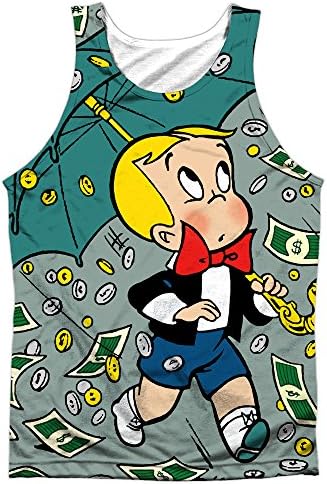 Richie Rich Harvey Comics Raining Money Front/Back Print Tank Top Shirt