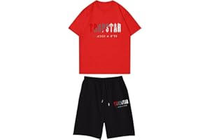 BFTHWY Chandal Trapstar Niño Manga Corta Camiseta y Pantalon Trapstar Corto Niño Camiseta Trapstar Niño Pantalon Corto Trapstar Niño Verano Conjunto Trapstar Niño