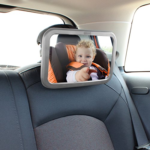 Hardcastle Grey Adjustable Wide View Car Safety Mirror