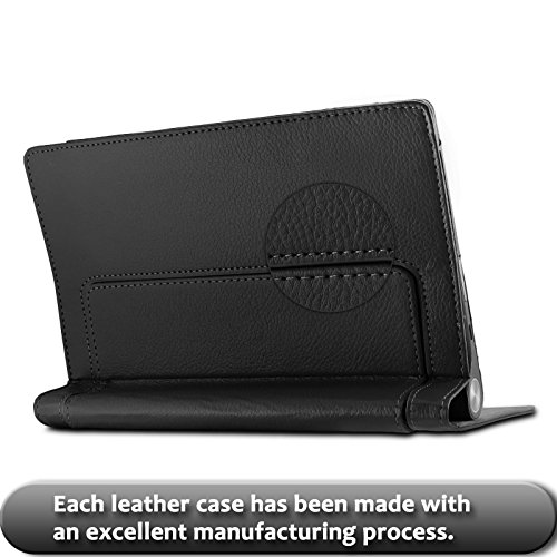 Lenovo Yoga Tab 3 10 Hülle Case, Infiland Slim Fit Folio PU-lederne dünne Kunstleder Schutzhülle Cover Tasche für Lenovo YOGA 3-10 25,7 cm (10,1 Zoll IPS) Tablet(Not für Lenovo Yoga Tab 3 Pro/Yoga Tab 3 10 Plus) (mit Auto Schlaf / Wach Funktion)(Schwarz) - 8