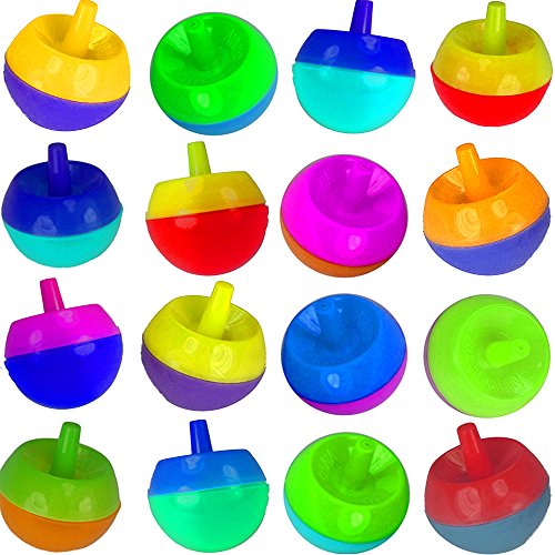 German Trendseller® – 12 x Magische Bunte Kreisel ┃ -NEU- ┃ Kindergeburtstag ┃ Mitgebsel ┃ Farbenfroh ┃ Stehauf – Kreisel ┃ 12 Stück - 2