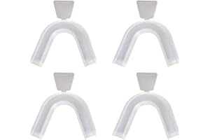 EZRANOVA 4Pcs Teeth Whitening Mouth Trays,Teeth Mould Guards Moldable,Moldable Tooth Whitening Gum Shield,Thermoplastic Tooth Guards Dental Oral Care Kit,for ToothWhitening ToothProtecting