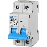 ELEKTRONOVA Magnetothermal switch 2P C40 40A 6kA - 2 DIN modules - 220V