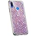 Produktbild Jinghuash Kompatibel mit Huawei Nova 3 Hülle Luxus Glitzer Kristall Glänzend Strass Diamant Silikon Schutzhülle Ultra Dünn Crystal Clear TPU Silikon Handyhülle Tasche Case-Rosa