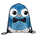 Produktbild Cute Blue Owl Gym Drawstring Backpack Unisex Portable Sack Bag