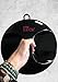 Hair Furniture, Magic Black, Round, Hig Quality, Hangable, Black, Salon, Stylist Hand Mirror