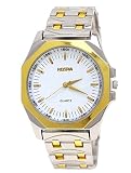 Elegante Luxus Herren Uhr in Gold Weiß