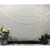 Herz-Girlande creme, kleine Herzen, 1 Meter
