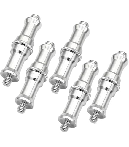 2 Spigot + Adattatori Per Treppiede - Compatibile Con Viti ¼ E ⅜ Pollice, 100% Metallo, Marca Adaptout - Foto 4