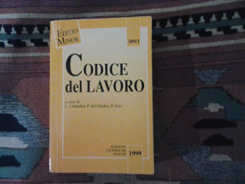 Download Codice del lavoro. Ediz. minore Download Codice del lavoro. Ediz. minore