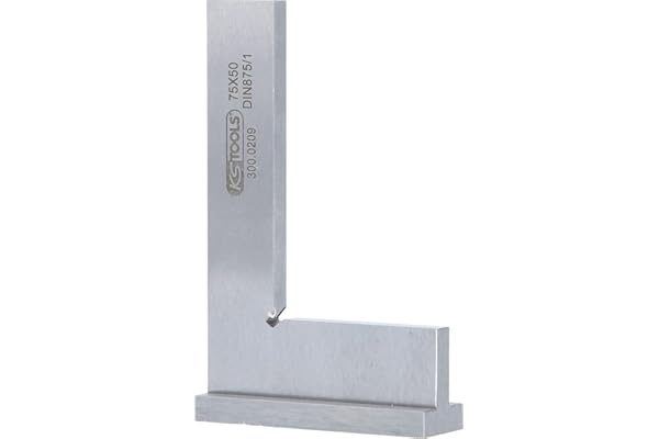 KS TOOLS 300.0209 Equerre À Chapeau En Acier Classe I Longueur - 75 Mm Gris