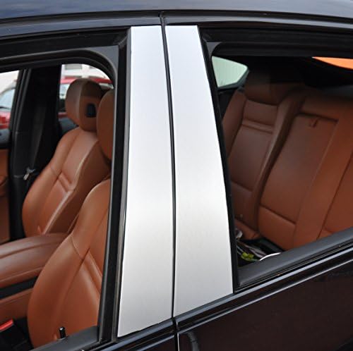 6x Alu brushed silver door trim panel B pillar door pillar suitable for your vehicle