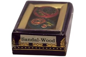 FASHNKART Chakra Parfum solide naturel Bois de santal pour femmes et hommes, fait à la main avec des huiles essentielles, végétalien et longue durée 0,14 OZ