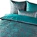 Produktbild Curt Bauer Mumbai 2483 Mako-Brokat-Damast Bettwäsche, 1833-petrol - 135x200 + 80x80