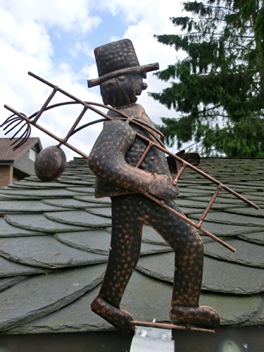 Dachrinnenfigur Schornsteinfeger