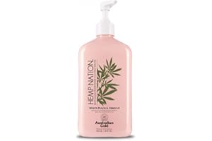 Australian Gold compatible - Hemp Nation White Peach & Hibiscus Tan Extender Body Lotion 535 ml