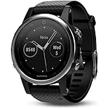 Garmin Fenix 5s Orologio Sportivo, 42 mm, Argento/Nero