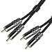 Produktbild Ligawo ® PREMIUM FLEX Cinch Kabel Audiokabel - 2x Cinch Stereo 5m