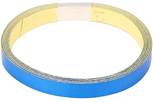 KIMISS Pegatina Reflectante Universal para Coche PVC 196.8 * 0.39in Adhesivo Reflectante Cinta Adhesiva Etiqueta Adhesiva para carrocería de vehículo(Azul)