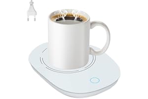 Aoreun Chauffe Tasse de Café, Chauffe Tasse à Café Réchauffeur de café Portable avec Contrôle de la Température Et Chauffe-Tasse à Température Constante De 55 °C Convient à Café, Lait, Thé, Eau