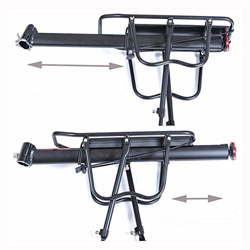 MAIKEHIGH Einstellbare Träger Fahrrad Gepäckträger Fahrradzubehör Ausrüstung Ständer Reitstock Fahrradträger Racks mit Reflektor - 5