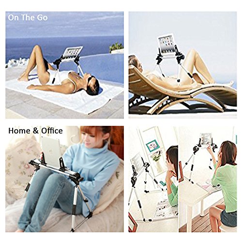 Tablet Halterung Ständer , ieGeek iPad Ständer Handyhalter Desktop-Ständer Halter Sofa Bett Tablet Ständer Flexibel Winkel verstellbar für iPhone 7/6/6S Plus, iPad Mini iPad 2/3/4, iPad 5/iPad Air, Samsung Galaxy Tab S2/Tab A/Tab Pro/Tab 3, Google Nexus, Kindle, 1.2-10.2″ Smartphones & Tablet - 2