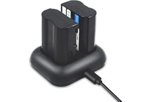 ENEGON EN-EL15 EN-EL15a ENEL15 (2 Paquetes * 2100mAh) para Nikon 1 V1 D7000 D7100 D7200 D750 D7500 D500 D600 D610 D800 D800E 810 DC. 810A D810E D850