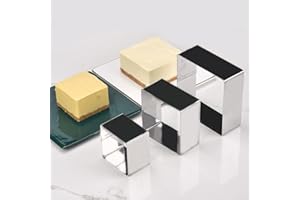 GUOWALL BAKING Set di stampi ad anello per torte e mousse Triangle