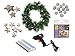 Produktbild Heitmann Deco 30625 - Bastelset Weihnachtskranz mit LED und Deko, inklusive Heißklebepistole, 27 teilig