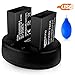 Price comparison product image For Canon LP-E17 Battery,Keenstone 2-Pack 1050mAh 7.2V Camera Batteries with Charger for Canon EOS M3 M5 M6 200D 77D 650D 750D 760D 800D Kiss X8i Rebel T6i T6s (Air Blower Included)