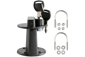 Donkivvy Kraftstofftankhalterung Schloss Befestigung Benzinkanister Gasdosen Halterung für 3L 5L Kraftstofftank Barrel mit Schloss & Schlüssel, für Motorrad Auto UTV ATV