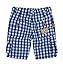 Steiff Baby-Boys Skaterhose 6513505 Checkered Shorts, Blue (Nautical Blue Blue 3009), 0-3 Months (Manufacturer size: 62)