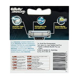 Gillette Mach3 razor blades for men, 20 pieces - Image 4