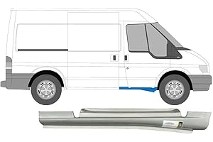 EASYPARTS Door Full Sill Repair Panel Replacement Part for Ford Transit 2000-2013 All models/Unpainted hq steel/Right side (UK Driver side/offside/O/S) / Fix the rust in your car!