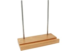 BIG FUDGE Wooden Vinyl Record Holder - Now Playing LP Stand Made From Beech Wood - Display Your Favourites