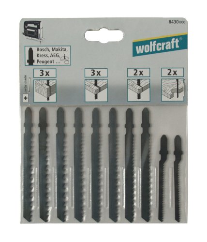 Wolfcraft 8430000 1 Stichsägeblatt-Set Bosch, 10-teilig