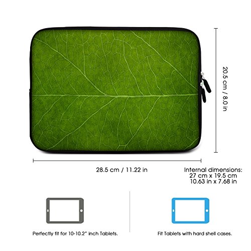 SIDORENKO Tablet PC Tasche f  r 10 - 10 1 Zoll   Universal Tablet Schutzh  lle   H  lle Sleeve Case Etui aus Neopren  Gr  n