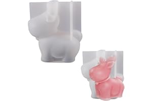 ‎YERIA Yeria Silikonform Weihnachten Kerzenhalter Schneemann Beton Silikon Kerzenständer Gießform 3D Elch Silikonform DIY Epoxidharz Kerzenleuchter Forme für Weihnachten Anhänger Handwerk Home Decor