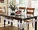 Clasiko 6 Seater Table Cover Transparent With Silver Lace; Size 60x90 Inches; 30mm RS.378.00