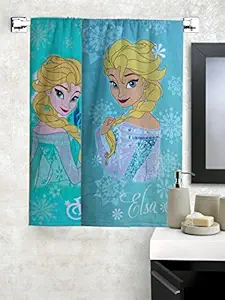 Athom Living Disney Frozen Elsa Premium 100% Cotton Kids Bath Towel 350 GSM 60x120 cm Pack of 2